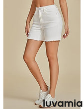 Luvamia Women's Casual Denim Walkshorts Summer Straight