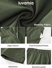 LUVAMIA Women's High Waisted Lightweight Quick Dry Relaxed Fit Shorts Summer Folded Hem.