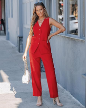 luvamia Two Piece Sets for Women Vest Pantsuits Set Dressy Business Casual Outfits