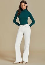 Women's High Waist Regular Fit Slight Stretch Flare Jeans Bell Bottoms