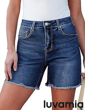 Luvamia Women's Casual Denim Walkshorts Summer Straight