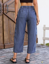 luvamia FleXclusive Barrel Jeans for Women Trendy Wide Leg High Rise Baggy Pull On Elastic Waist Button Fly Drawstring Denim Pants