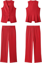 luvamia Two Piece Sets for Women Vest Pantsuits Set Dressy Business Casual Outfits