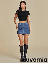 Women's Classic Shorts Skirt Jean Garment Denim Skort