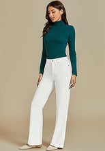 Women's High Waist Regular Fit Slight Stretch Flare Jeans Bell Bottoms