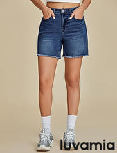 Luvamia Women's Casual Denim Walkshorts Summer Straight