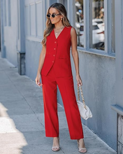 luvamia Two Piece Sets for Women Vest Pantsuits Set Dressy Business Casual Outfits