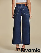 LUVAMIA Women's 5-Pocket Denim High Waist Retro Wide Leg Jean Styles