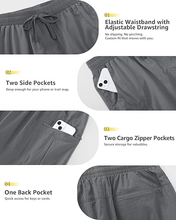 luvamia Hiking Shorts for Women Cargo 7" High Waisted Lightweight Quick Dry Golf Summer Casual Shorts with Pockets