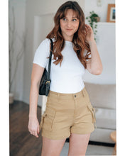 luvamia Cargo Shorts for Women Trendy High Wasited Casual Summer Stretchy Utility Cut Off Shorts with Pockets