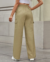 GRAPENT Womens Cargo Pants Wide Leg Baggy High Rise Pull On Elastic Waist Stretch Loose Pants with Pocket 90s Outfit Y2K