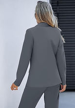 luvamia 2 Piece Outfits for Women Dressy Blazer Jackets High Waisted Straight Leg Pants Suits Set Business Casual Office