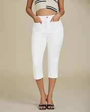 LUVAMIA Women's Casual Jegging Capri Denim Slim Straight High Waist Jeans