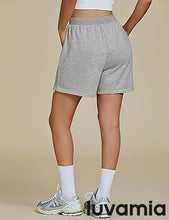 LUVAMIA Women's High Waist Elastic Waistband Shorts Regular Comfort Silhouette