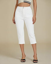 LUVAMIA Women's Casual Jegging Capri Denim Slim Straight High Waist Jeans