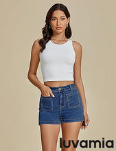 Women's Fit Pull-On Jean Classic Petite Crop Denim Stretch Jeans