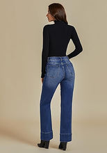 Women's High Waist Regular Fit Slight Stretch Flare Jeans Bell Bottoms