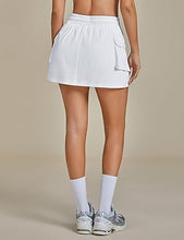 LUVAMIA Women's Active Breathable High Waisted Regular Relaxed Fit Shorts Skort.