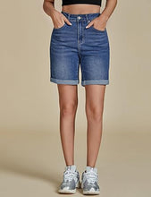 2025 Women's Casual Denim High Waist Pants Shorts Straight Leg Stretch Jeans