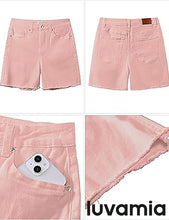 Luvamia Women's Casual Denim Walkshorts Summer Straight