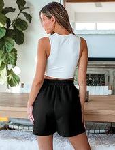 LUVAMIA Women's Wide Leg Lounge Shorts Elastic Waist Drawstring Sport Brief Casual Comfy Cozy Shorts