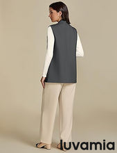 luvamia Women's sleeveless business style lapel vest jacket