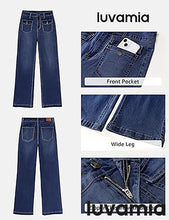 LUVAMIA High Waisted Slim Wide Leg Women Regular fit Full Length