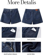 LUVAMIA Women's Comfort High Waisted Mega Stretchable Jean Shorts