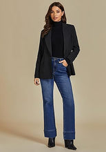 Women's High Waist Regular Fit Slight Stretch Flare Jeans Bell Bottoms