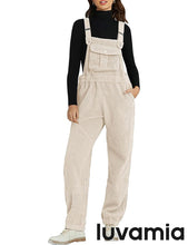 Women's No Stretch Adjustable Fleece Overalls Casual Jumpsuits With Pockets