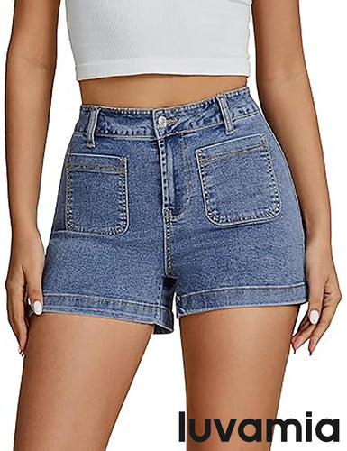 Women's Fit Pull-On Jean Classic Petite Crop Denim Stretch Jeans