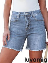 Luvamia Women's Casual Denim Walkshorts Summer Straight