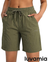 luvamia Hiking Shorts for Women Cargo 7" High Waisted Lightweight Quick Dry Golf Summer Casual Shorts with Pockets