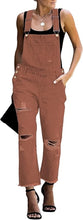 luvamia Women Ripped Stretch Adjustable Denim Bib Overalls Jeans Pants Jumpsuits