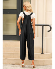 luvamia Jumpsuits for Women Casual Loose Wide Leg Boho Overall Jumpsuit Baggy Summer Outfits with Pockets Bib Overalls