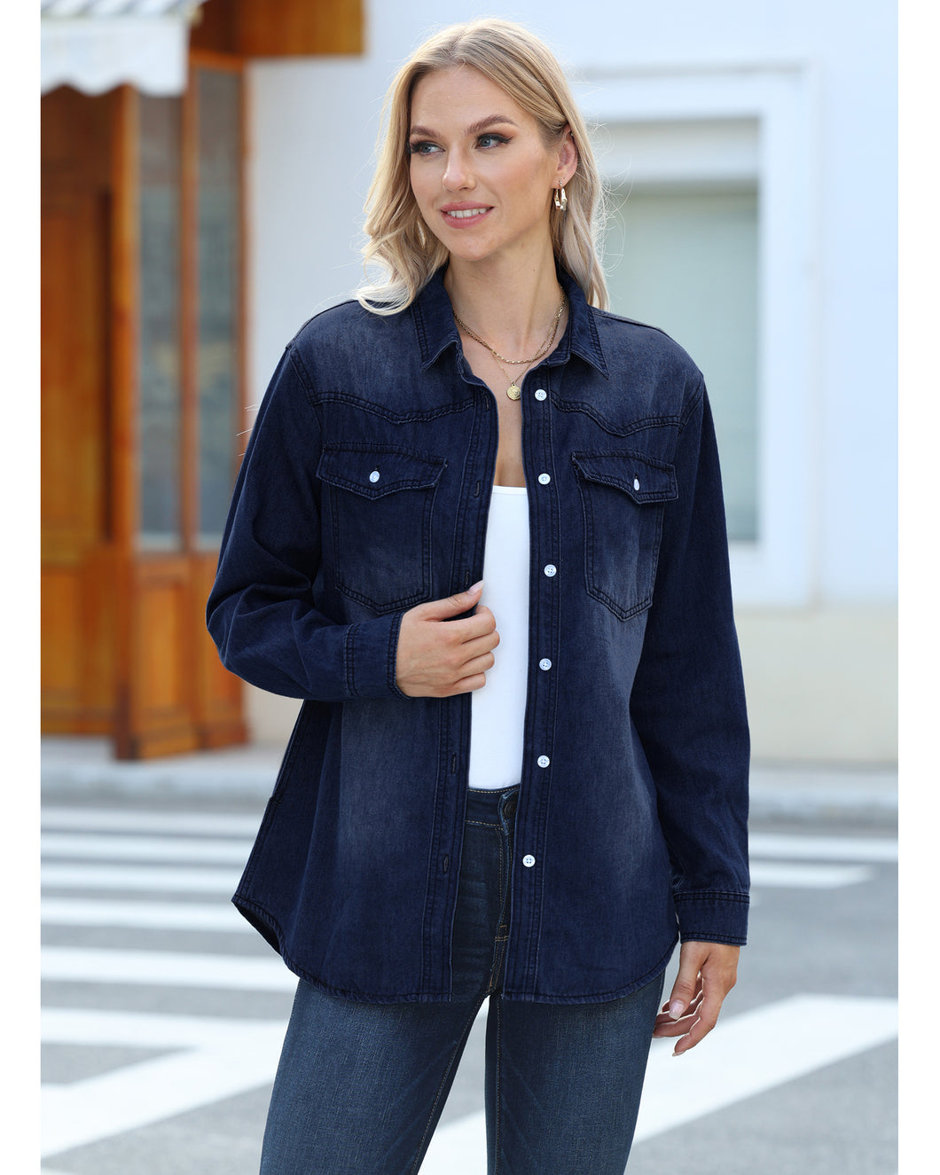 Womens lightweight jean jacket hotsell