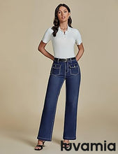 LUVAMIA High Waisted Slim Wide Leg Women Regular fit Full Length