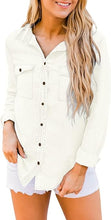 luvamia Women Chambray Jean Western Shirts Long Sleeve Button Down Denim Shirt Tops