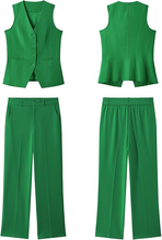 luvamia Two Piece Sets for Women Vest Pantsuits Set Dressy Business Casual Outfits