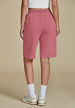 Women Shorts Below Knee Casual High Waisted Pocket Essentials Lounge Shorts