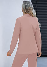 luvamia 2 Piece Outfits for Women Dressy Blazer Jackets High Waisted Straight Leg Pants Suits Set Business Casual Office