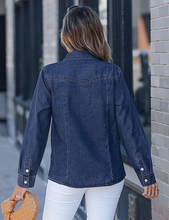 luvamia FleXclusive Denim Shirts for Women Long Sleeve Button Down Chambray Relaxed Fit Western Jean Shirts Casual Collared Jean Top