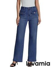 LUVAMIA High Waisted Slim Wide Leg Women Regular fit Full Length