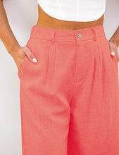 luvamia Bermuda Shorts for Women High Waisted Linen Dressy Casual Pleated Wide Leg Summer Shorts with Elastic Waist