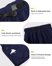 luvamia Cargo Shorts for Women Mid Thigh High Rise Lightweight Quick Dry Hiking Shorts Women Zipper Pockets with Belt