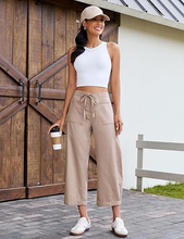 luvamia FleXclusive Barrel Jeans for Women Trendy Wide Leg High Rise Baggy Pull On Elastic Waist Button Fly Drawstring Denim Pants