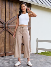 luvamia FleXclusive Barrel Jeans for Women Trendy Wide Leg High Rise Baggy Pull On Elastic Waist Button Fly Drawstring Denim Pants