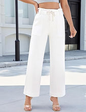 luvamia FleXclusive Wide Leg Jeans for Women Trendy High Waisted Elastic Waist Paperbag Drawstring Stretchy Denim Pants Trouser Jeans