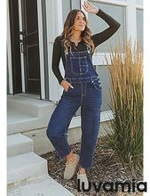 LUVAMIA Women's  Barrel Leg Style Sleeveless Overall with Pocket and Adjustable Strap