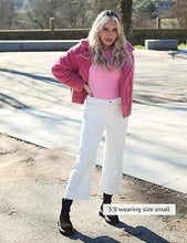 luvamia Wide Leg Jeans for Women Trendy High Waisted Flare Jeans Cropped Denim Pants Stretchy Baggy with Patch Pockets